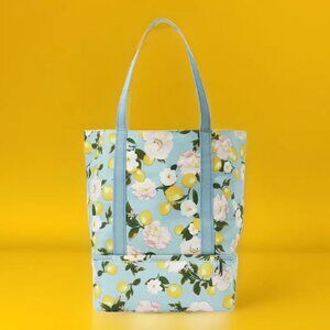 NWT Victoria's Secret Swim Insulated Cooler Tote Teal Blue Lemons Beach Bag